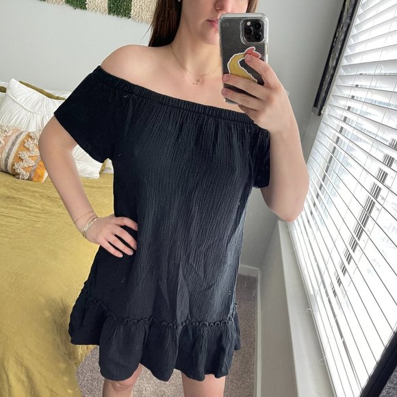Dylan Gauze Off The Shoulder Dress S - Picture 1 of 8